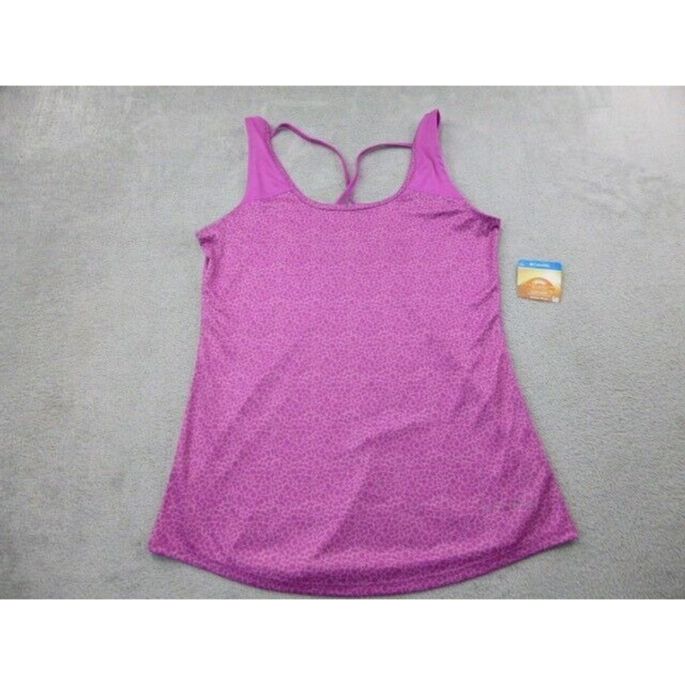 Columbia‎ Tank Top Womens Small Purple Whispering Lakes Omni-Shade UPF 50 NWT